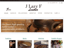 Tablet Screenshot of jlazyfleather.com